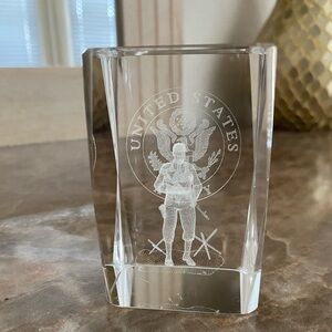 United States Army paper weight. 3 inches high and 2 inches wide.